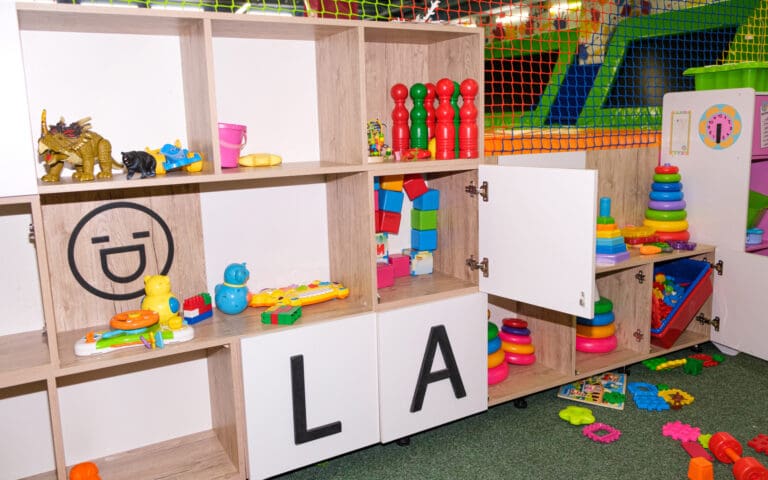 Toy cabinets in the children's play area – Le Balcon des Écrins, Réallon