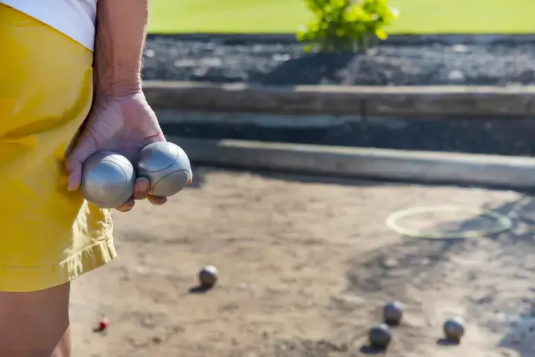 Pétanque court – Le Balcon des Écrins, Réallon