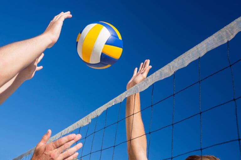 Friends playing volleyball – Le Sentier des Pins, Ramatuelle