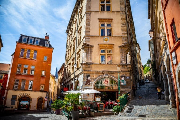 Beautiful Trinity town square in Lyon french city old Saint… — Le Domaine de Sainte-Croix à Sainte-Croix
